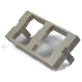 Ortronics S22HDJ10 | High Density Jack, 2-Port, 1U, Fog White