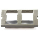 Ortronics S22HDJ10 | High Density Jack, 2-Port, 1U, Fog White