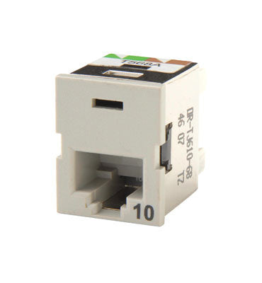 Legrand - Ortronics TJ610-88 | Clarity 10G Tracjack, T568A/B, 180 Degree, Cloud White