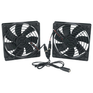 Ortronics VWMFK-12VDC | VWM Series, Fan Kit, 12V dc, Vertical Wall Mount, Black, 4.5 H x 4.5 W x 1.5 D in.