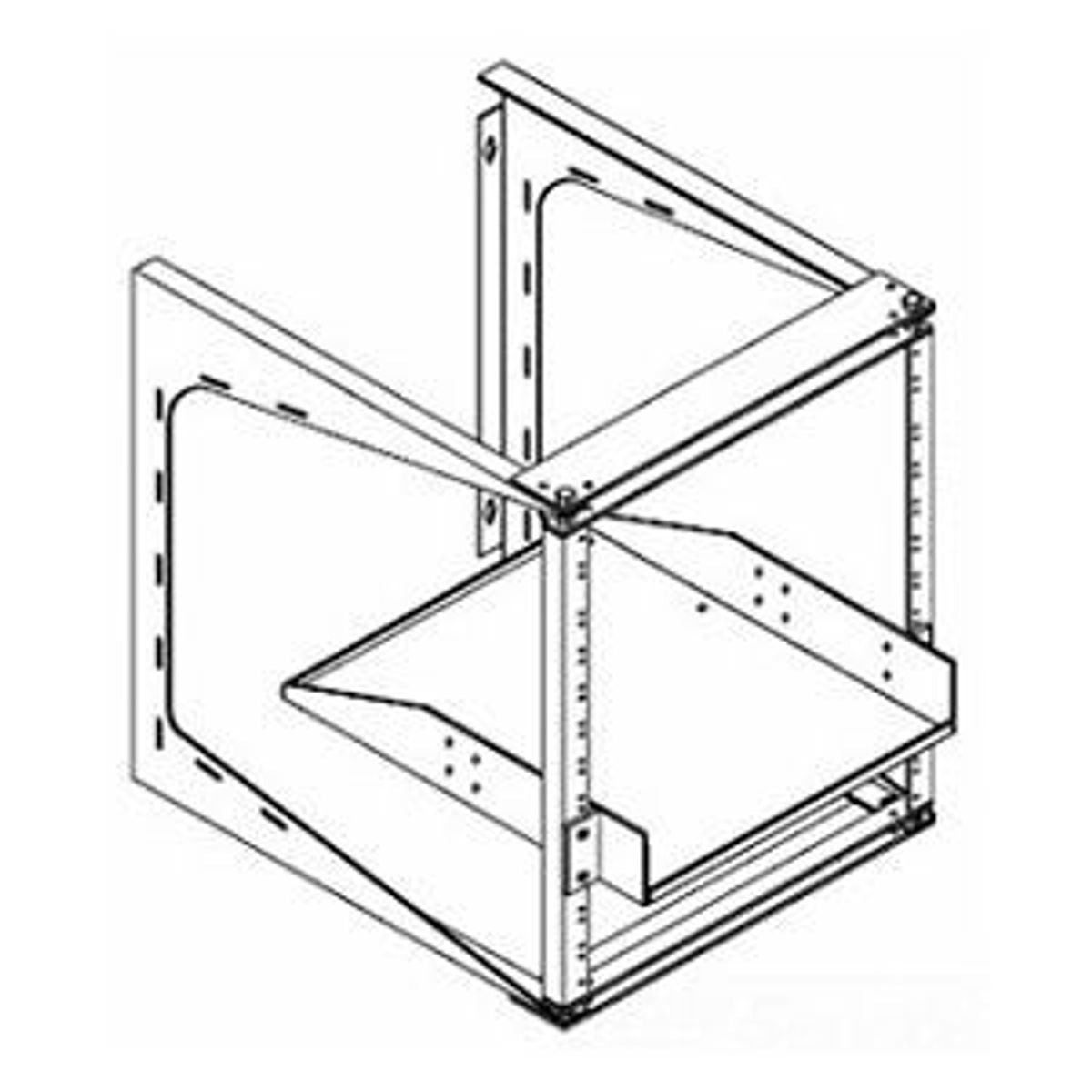 Legrand - Ortronics 19-35-T18D | Swing-EZ Wall-Mount Rack, Steel, Grey, 19 RU, 35 H x 19.75 W x 18 in. D