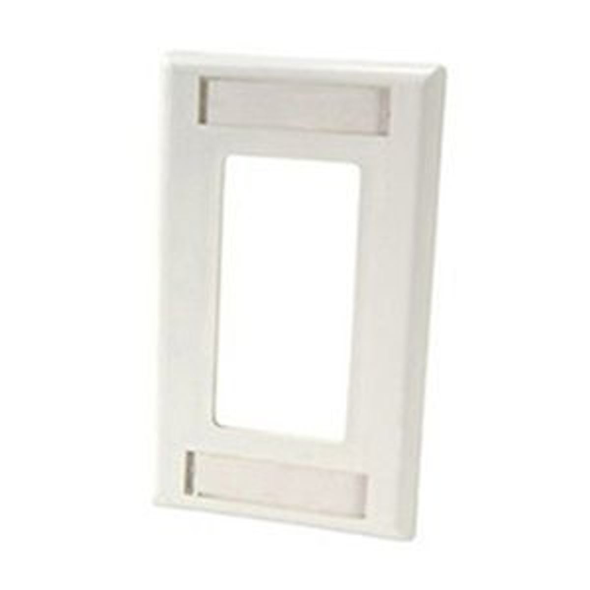 Legrand - Ortronics 40300158 | Series II Low Profile Faceplate, Single Gang, Fog White