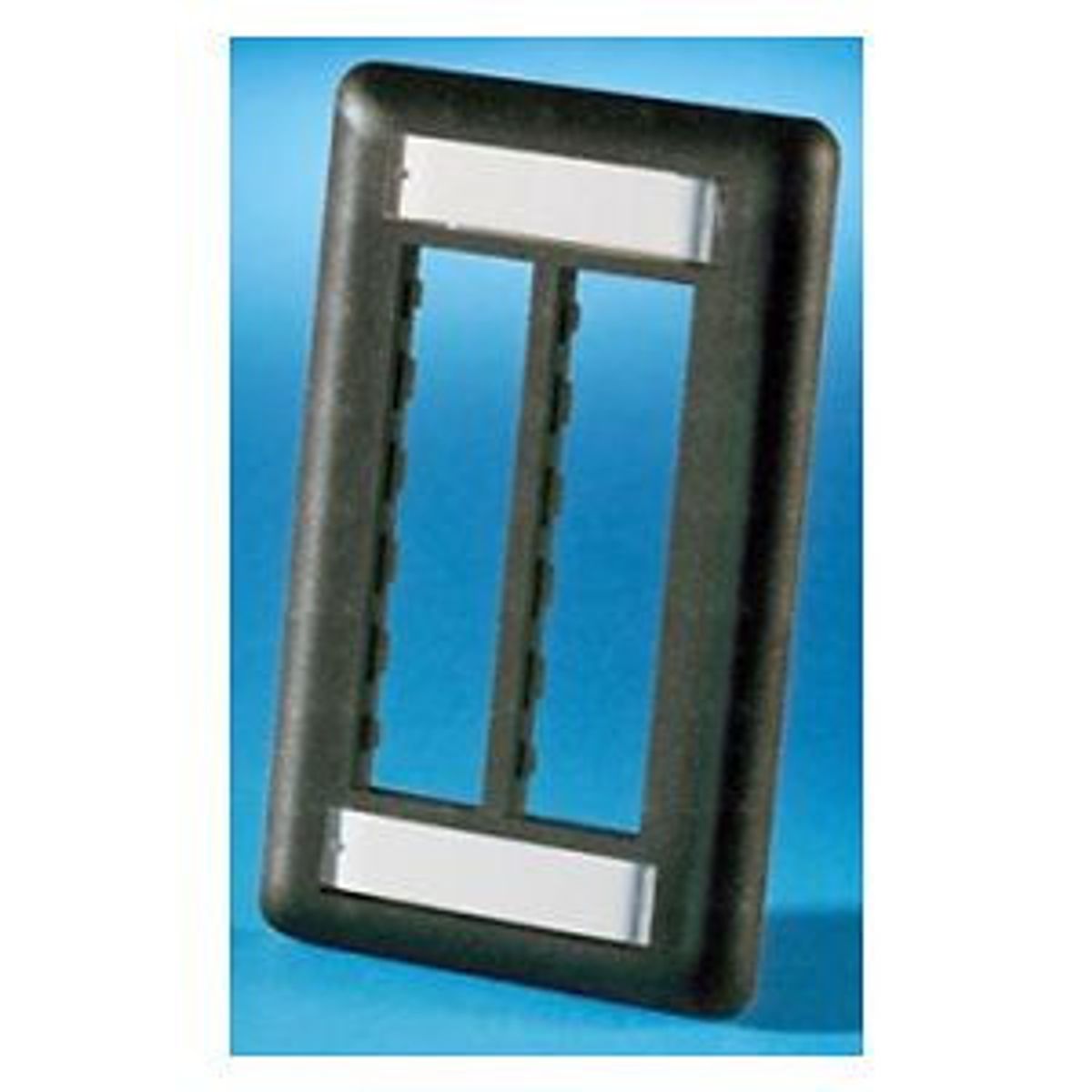 Legrand - Ortronics 40300545-00 | TracJack Plastic Faceplate, 6-Port, Single Gang, Black