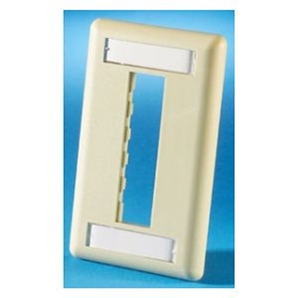 Legrand - Ortronics 40300547-13 | TracJack Plastic Faceplate, 3-Port, Single Gang, Electrical Ivory