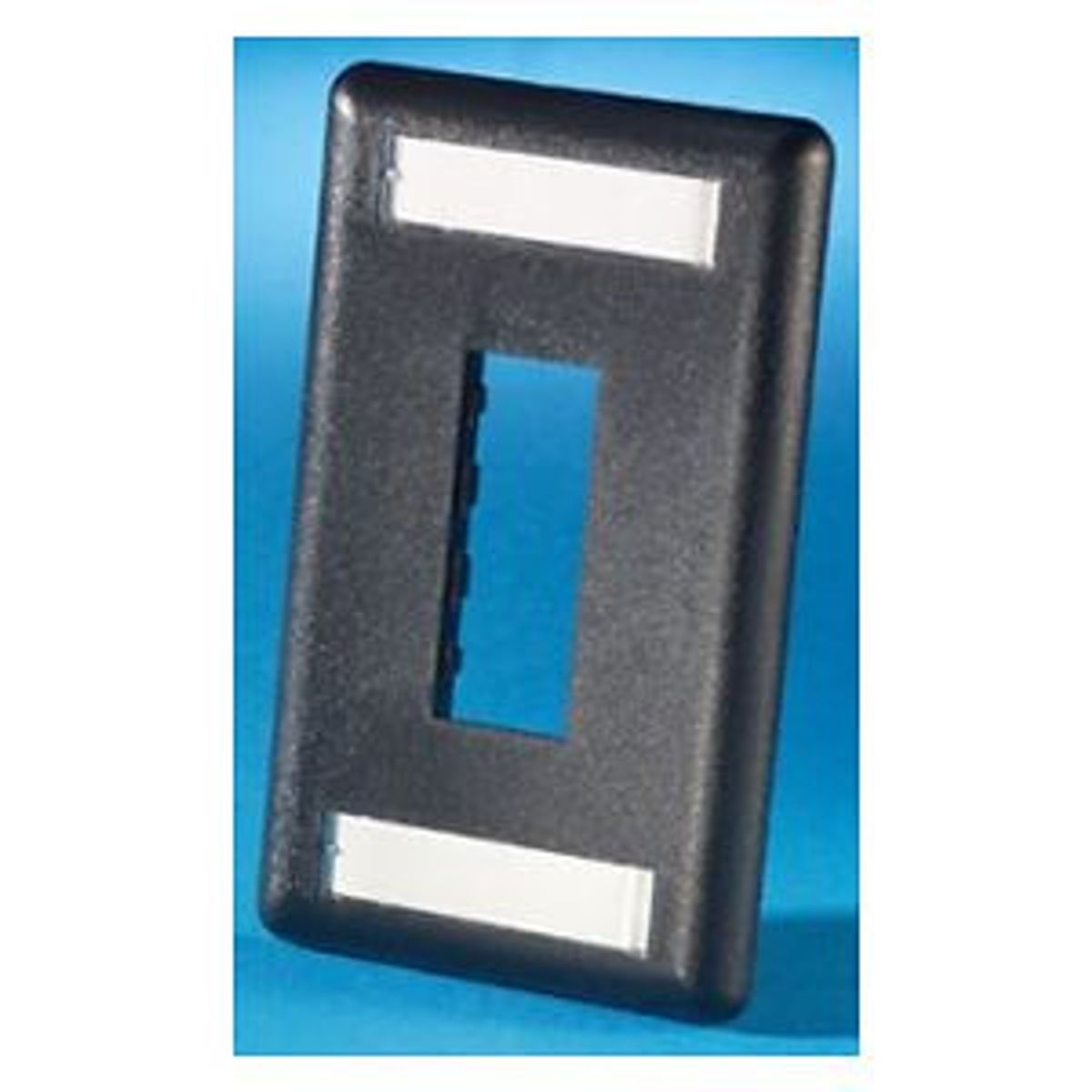 Legrand - Ortronics 40300548-00 | TracJack Plastic Faceplate, 2-Port, Single Gang, Black