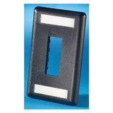 Legrand - Ortronics 40300548-00 | TracJack Plastic Faceplate, 2-Port, Single Gang, Black