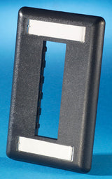 Legrand - Ortronics 40300548-00 | TracJack Plastic Faceplate, 2-Port, Single Gang, Black