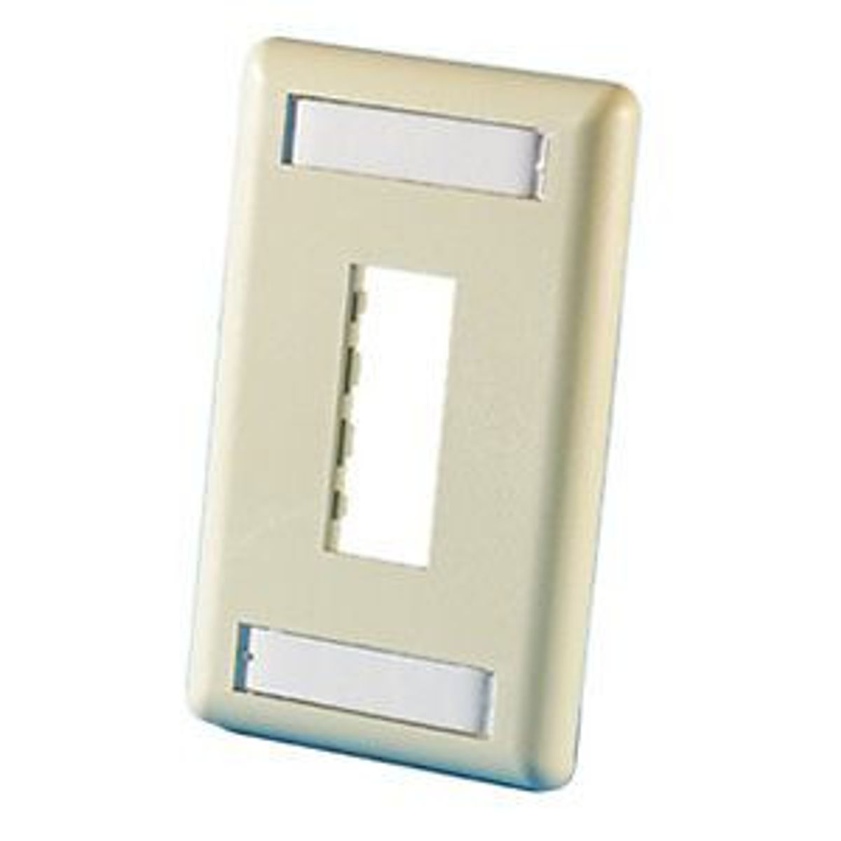Legrand - Ortronics 40300548-13 | TracJack Plastic Faceplate, 2-Port, Single Gang, Electrical Ivory