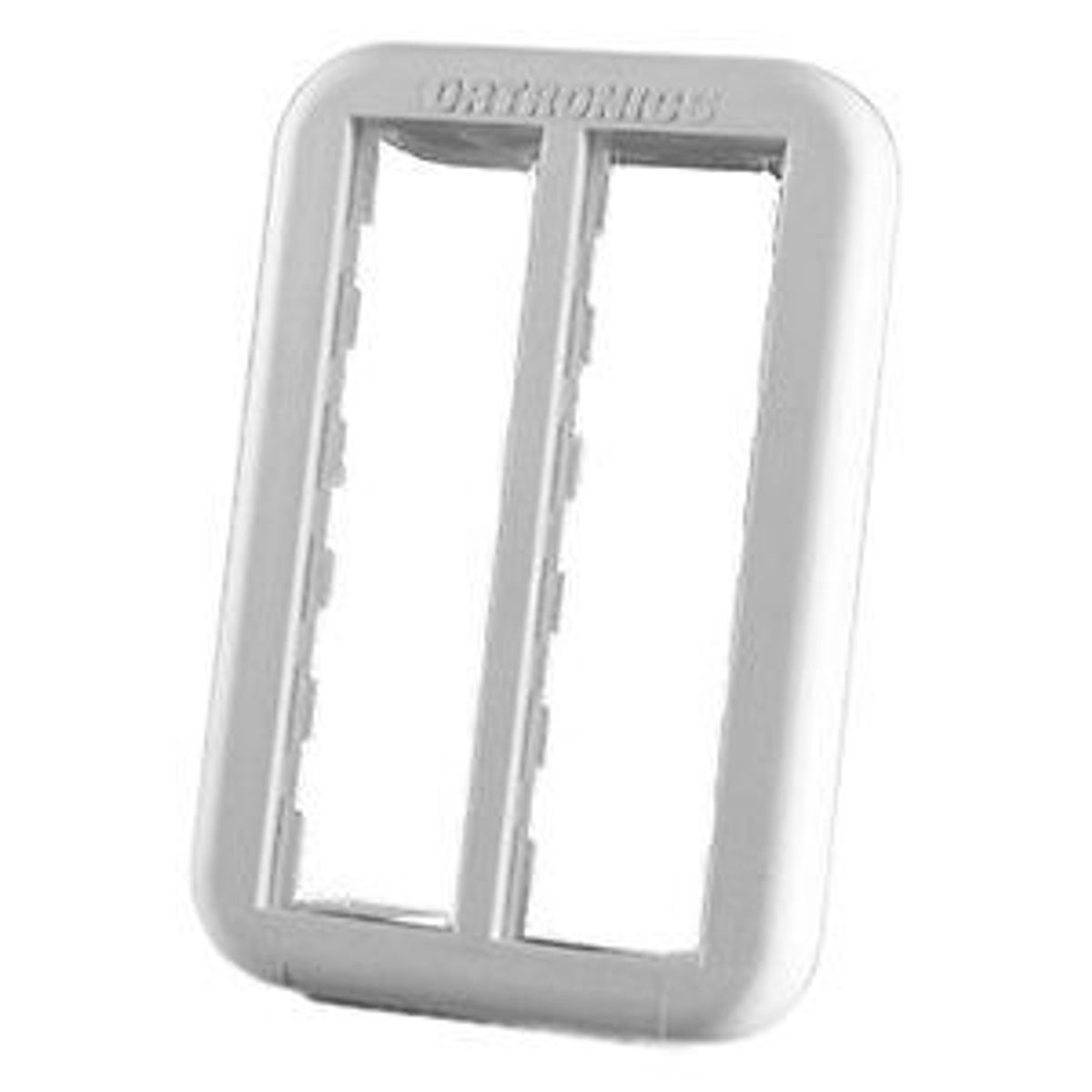 Legrand - Ortronics 40300575 | TracJack Low Profile Furniture Plate, Fog White