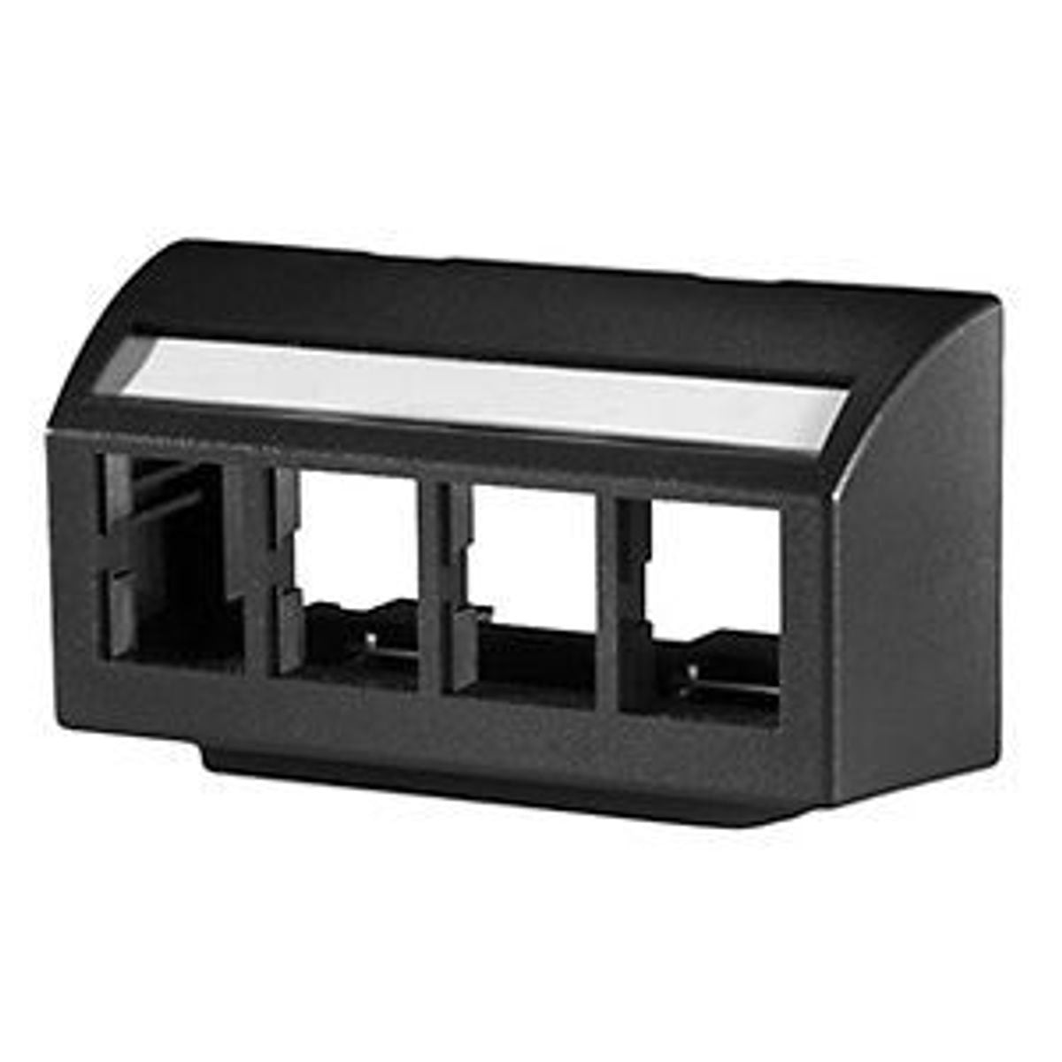 Legrand - Ortronics 40300633-00 | TracJack Furniture Plate, 4-Port, Black