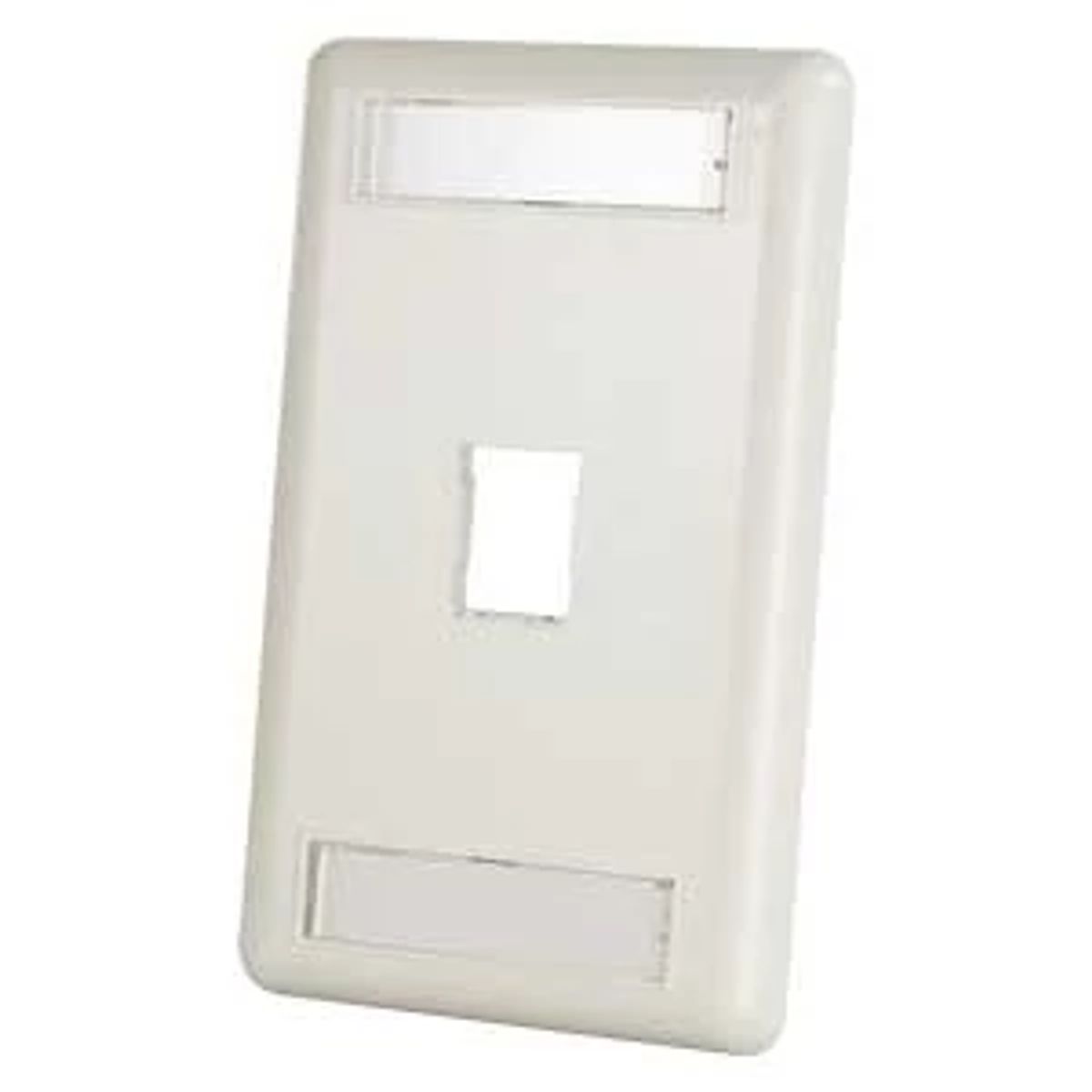 Legrand - Ortronics 403HDJ11 | Faceplate, Plastic, Screw Mount, 1 Port, White, 4.5 x 2.75 x 0.31 in., One Gang Bracket, Yes, Snap-In High Density Jack
