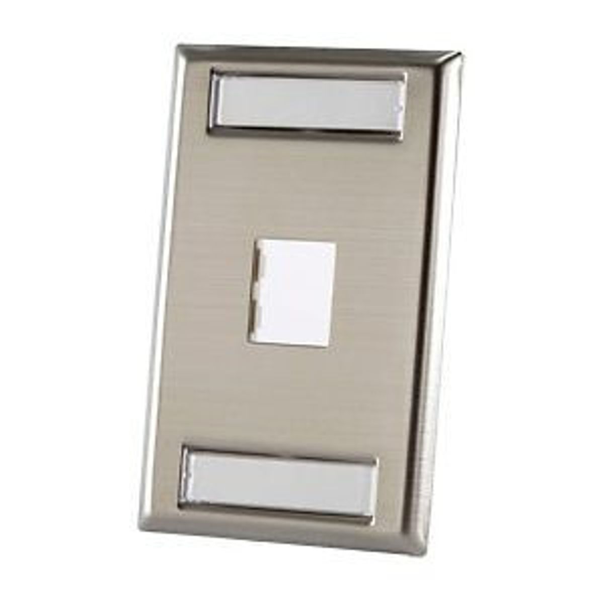 Legrand - Ortronics 403STJ11 | TracJack Faceplate, Stainless Steel, 1-Gang, 1-Port