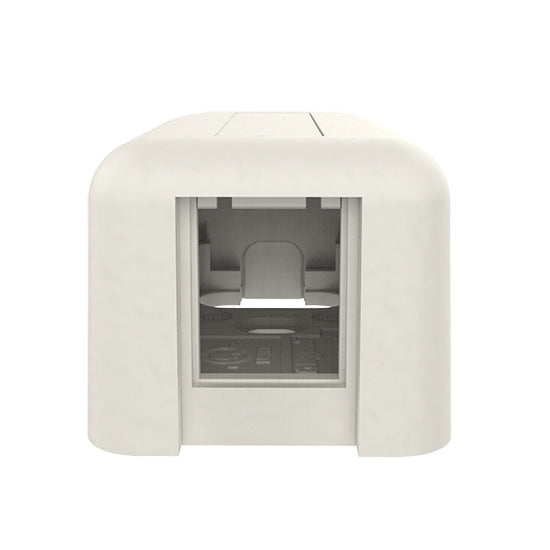 Legrand - Ortronics 404HDJ1 | 1-Port Hi-Density Jack Surfacemount Outlet Box, Accepts 4 Jkmodules, Fog White