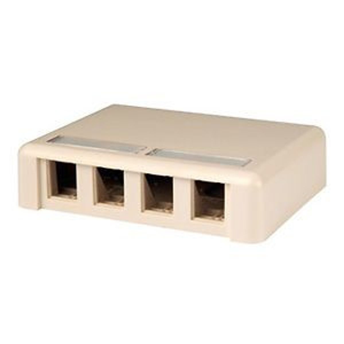 Legrand - Ortronics 404HDJ4 | Clarity HDJ Surface Mount Outlet Box, Fog White