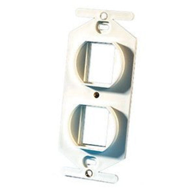 Legrand - Ortronics 40800017 | Tracjack 106-Type Frame, Two-Port, Fog White