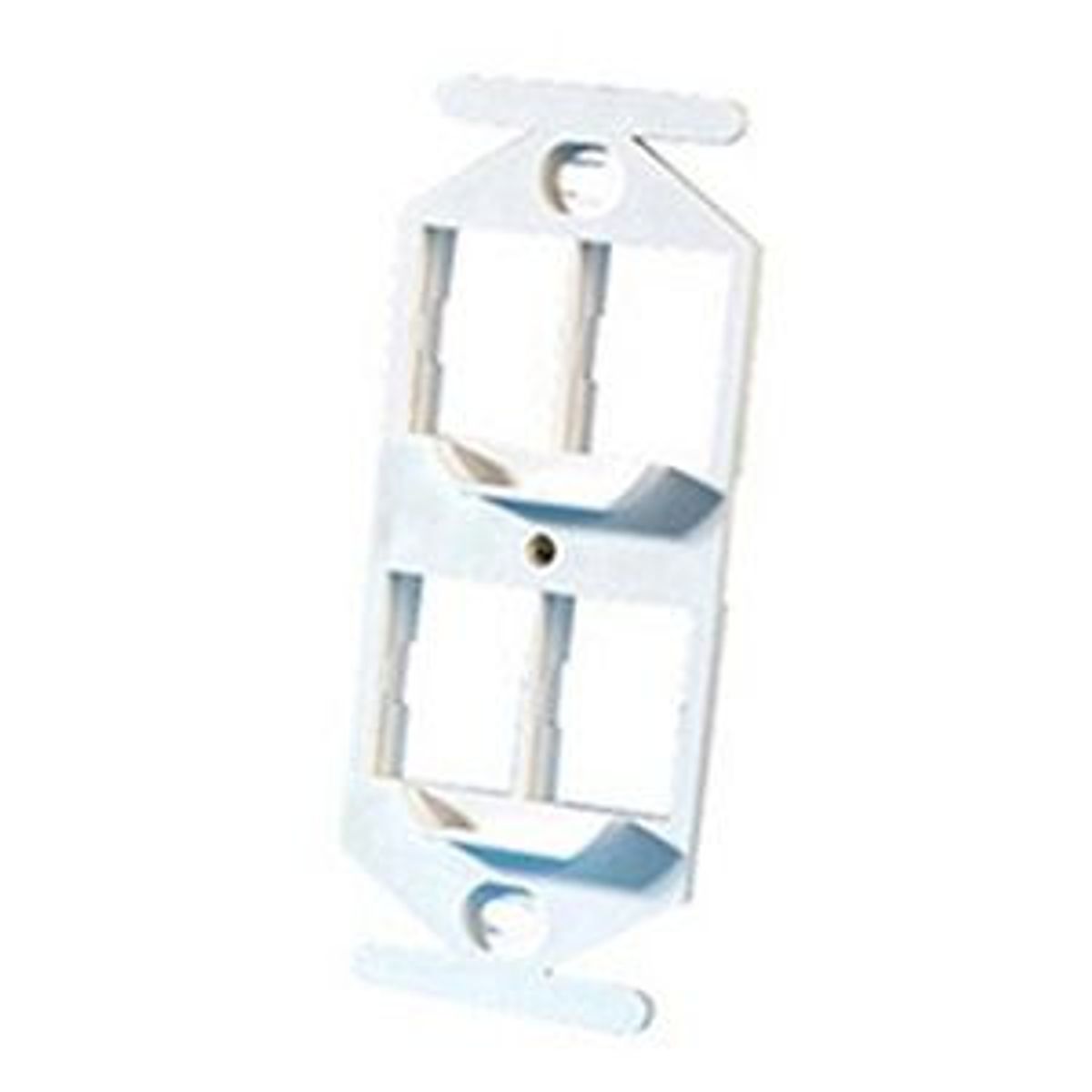 Legrand - Ortronics 40800019 | TracJack 106-Type Outlet Frame, 4-Port, Fog White