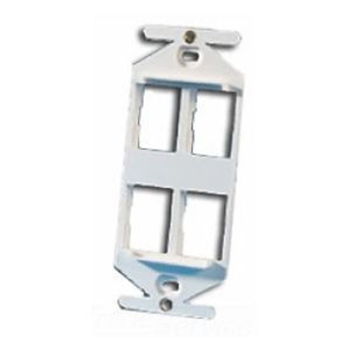 Legrand - Ortronics 41900018 | TracJack Stylistics Frame, Screw Mount, 4-Port, White