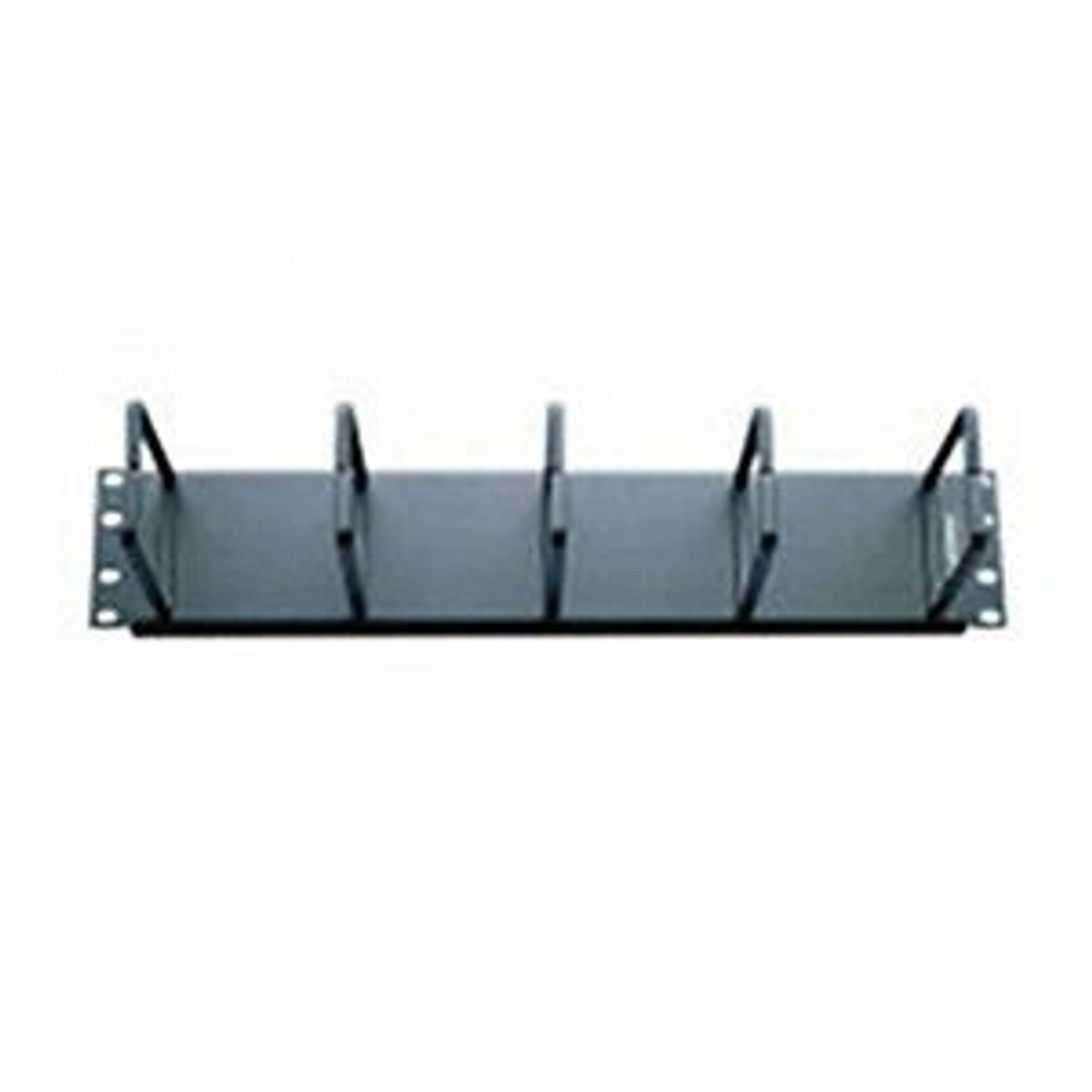 Legrand - Ortronics 60400057 | Cable Management Panel, Black, (5) Horizontal Steel Distribution Rings, 2RU, 3 H x 19 W x 4 in. D
