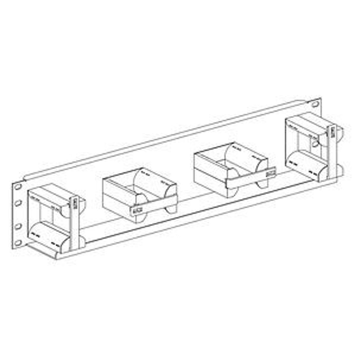Legrand - Ortronics 808045124-00 | Panel, Wire Management, 3.5 x 19 in., Black