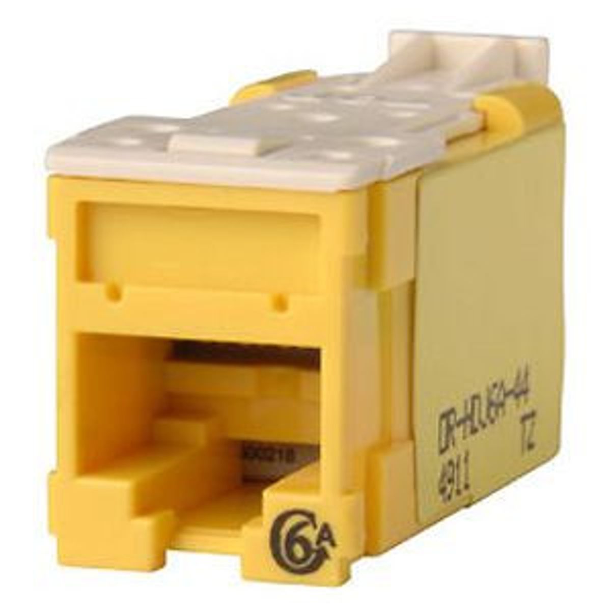 Legrand - Ortronics HDJ6A-44 | Clarity Cat 6a High Density Jack T568A/B, Yellow