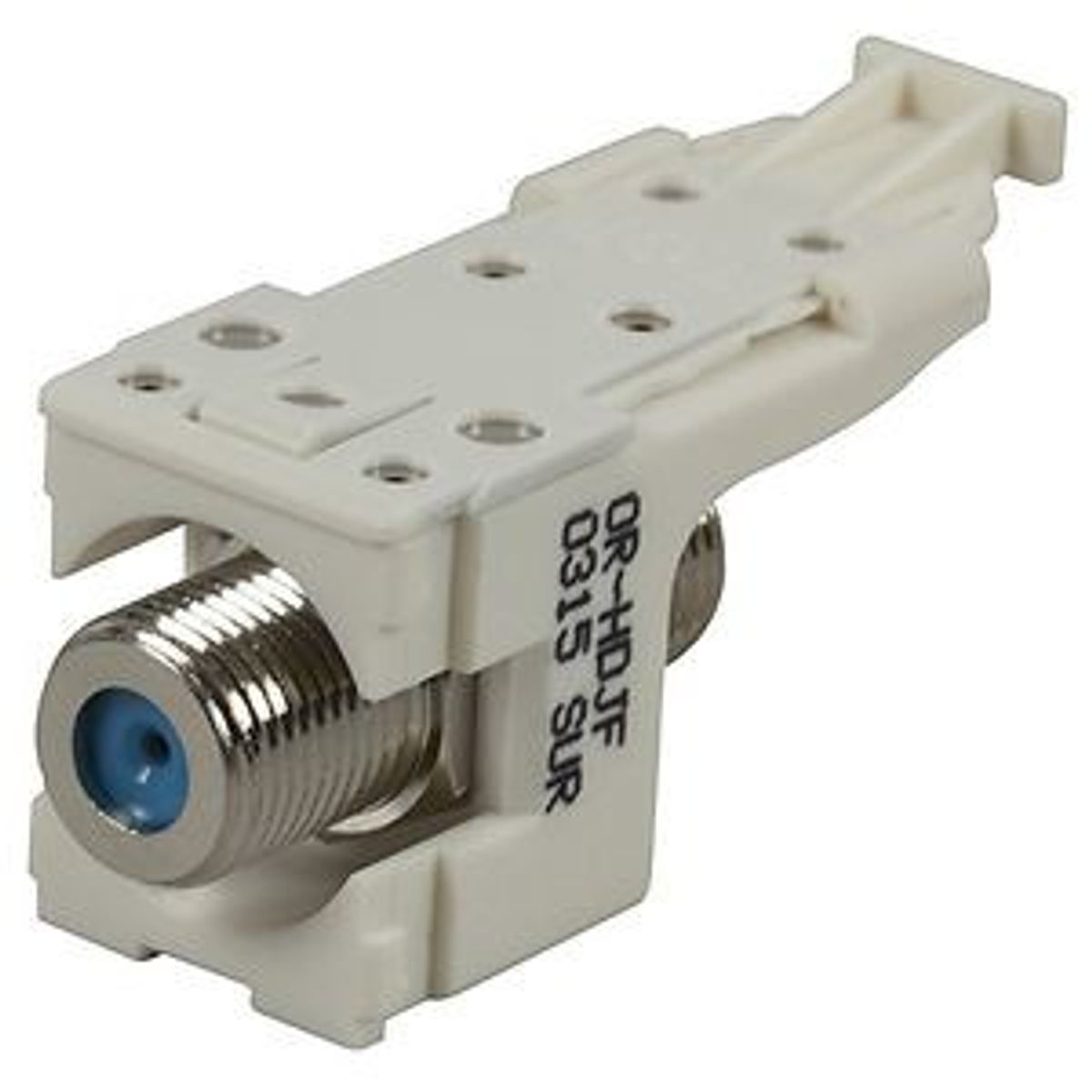 Legrand - Ortronics HDJF | HDJ F-Connector, Female to Female, 75 OHM, Fog White