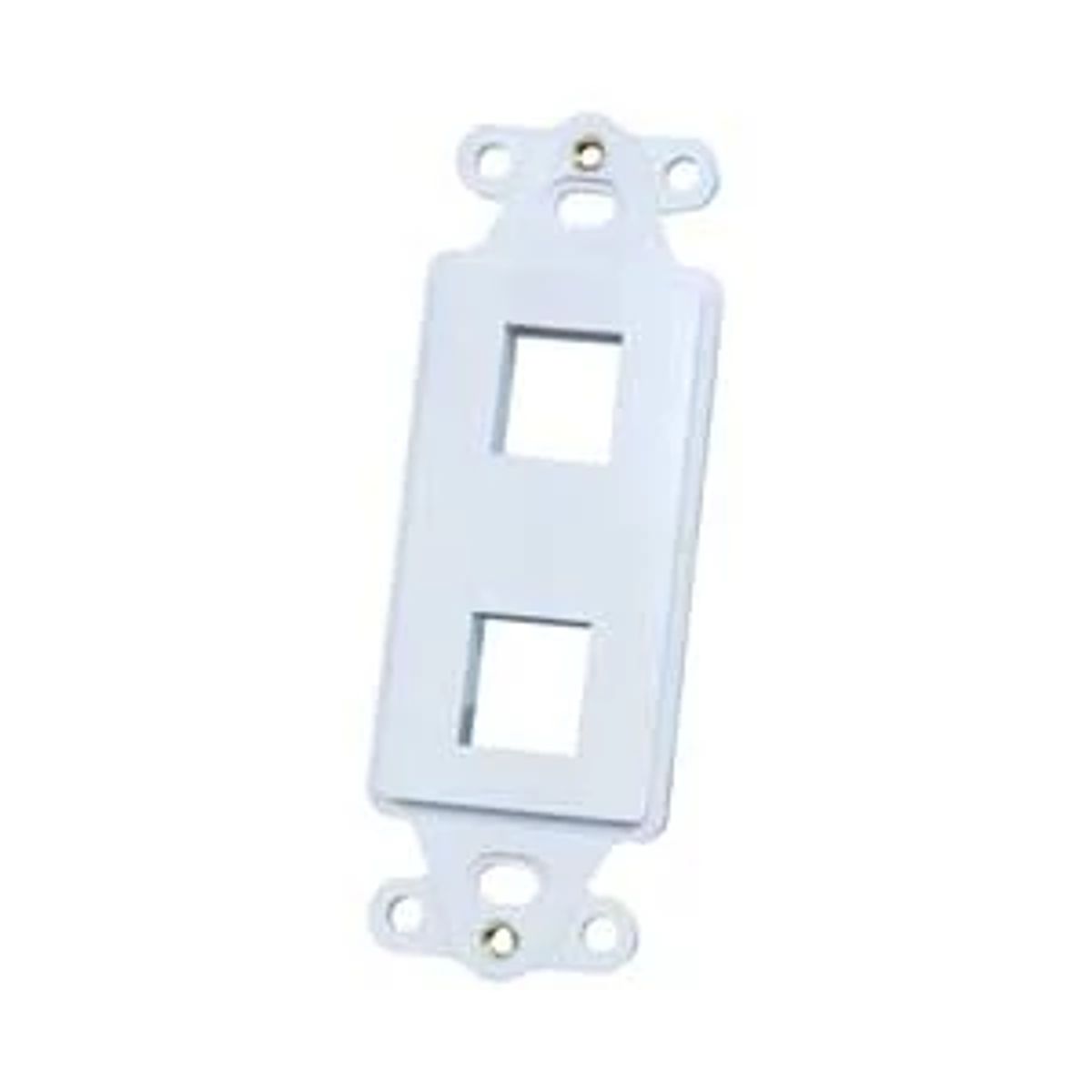 Legrand - Ortronics KSDS2-88 | Rectangular Stylistics Frame, High Impact Thermoplastic, 2-Port, Insert-Mount, 1-Gang, White
