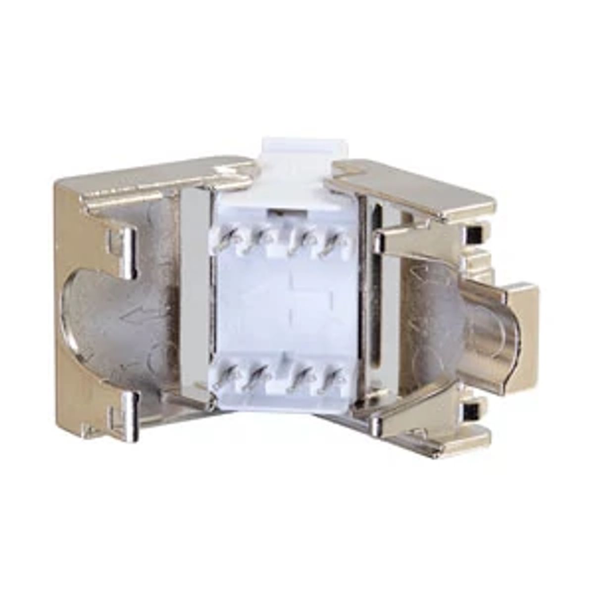 Legrand - Ortronics KSFTP625 | Techchoice/Keystone Series, Jack, Cat 6, 1-Port, Shielded, Rear Loading, Silver, 0.63 H x 0.55 W x 1.56 in. D