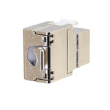 Legrand - Ortronics KSFTP625 | Techchoice/Keystone Series, Jack, Cat 6, 1-Port, Shielded, Rear Loading, Silver, 0.63 H x 0.55 W x 1.56 in. D