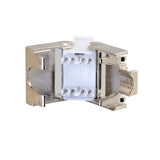Legrand - Ortronics KSFTP625 | Techchoice/Keystone Series, Jack, Cat 6, 1-Port, Shielded, Rear Loading, Silver, 0.63 H x 0.55 W x 1.56 in. D