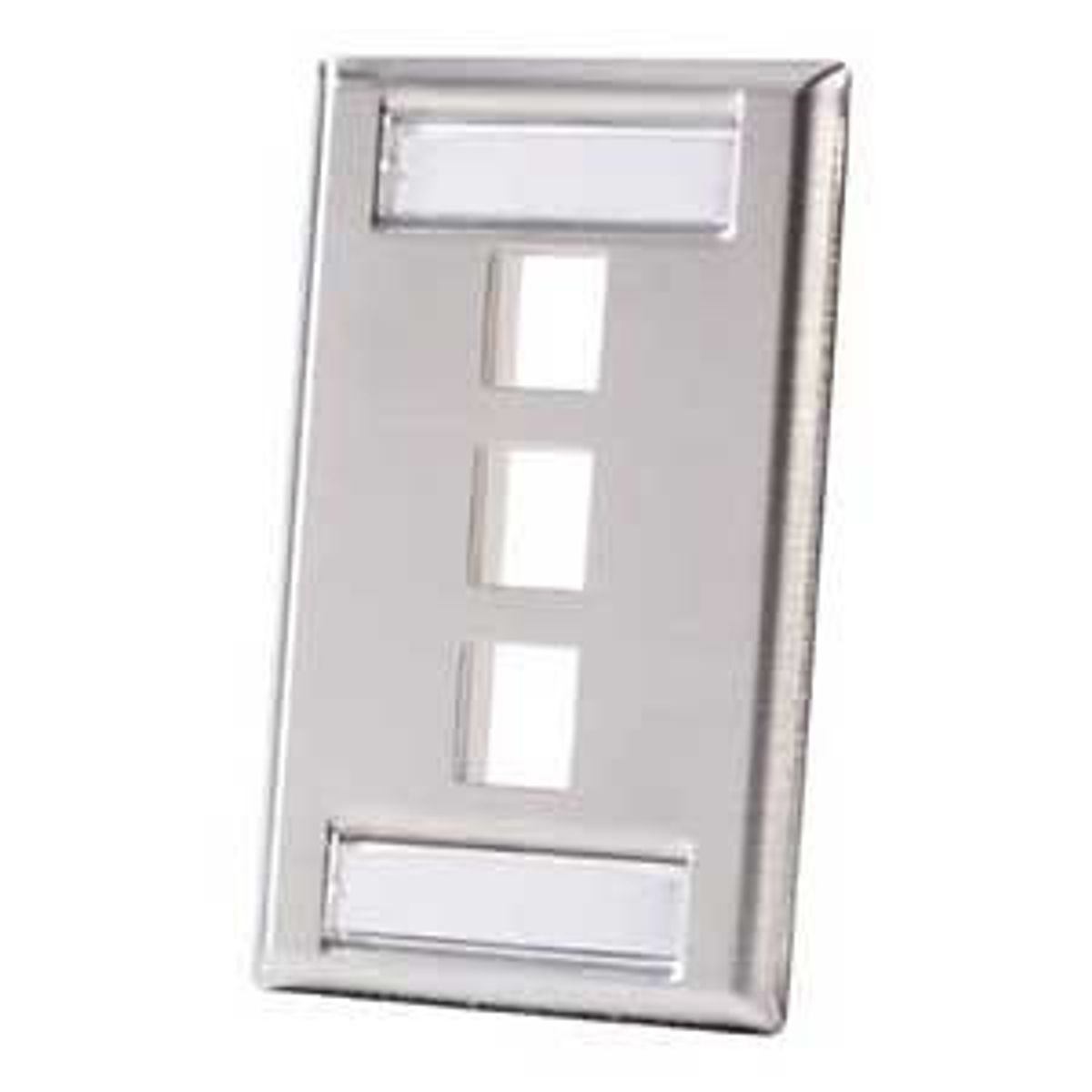 Legrand - Ortronics KSSS3 | Single Gang stainless Steel Faceplate, Holds 3 Jacks or Modules