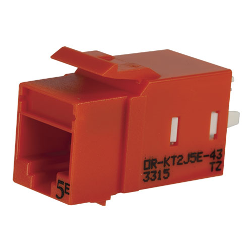 Legrand - Ortronics KT2J5E-43 | TechChoice Keystone Cat 5e Jack, Orange