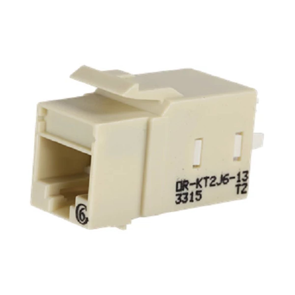 Legrand - Ortronics KT2J6-13 | Jacks and Modules, Nickel Plating, Electric Ivory, Cat 6, 1-Port, T568A/B