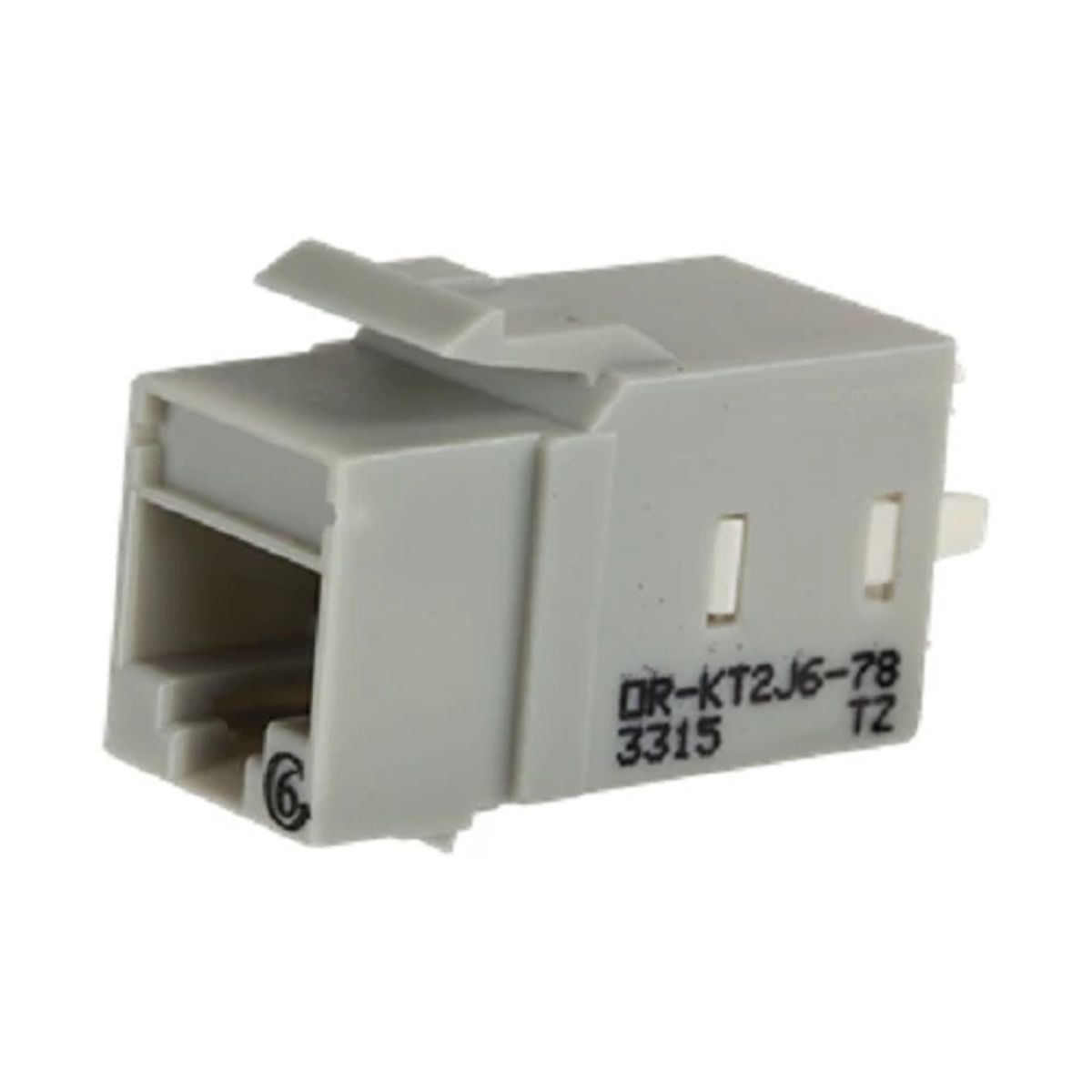 Legrand - Ortronics KT2J6-78 | Jacks and Modules, Nickel Plating, Dark Grey, Cat 6, 1-Port, T568A/B