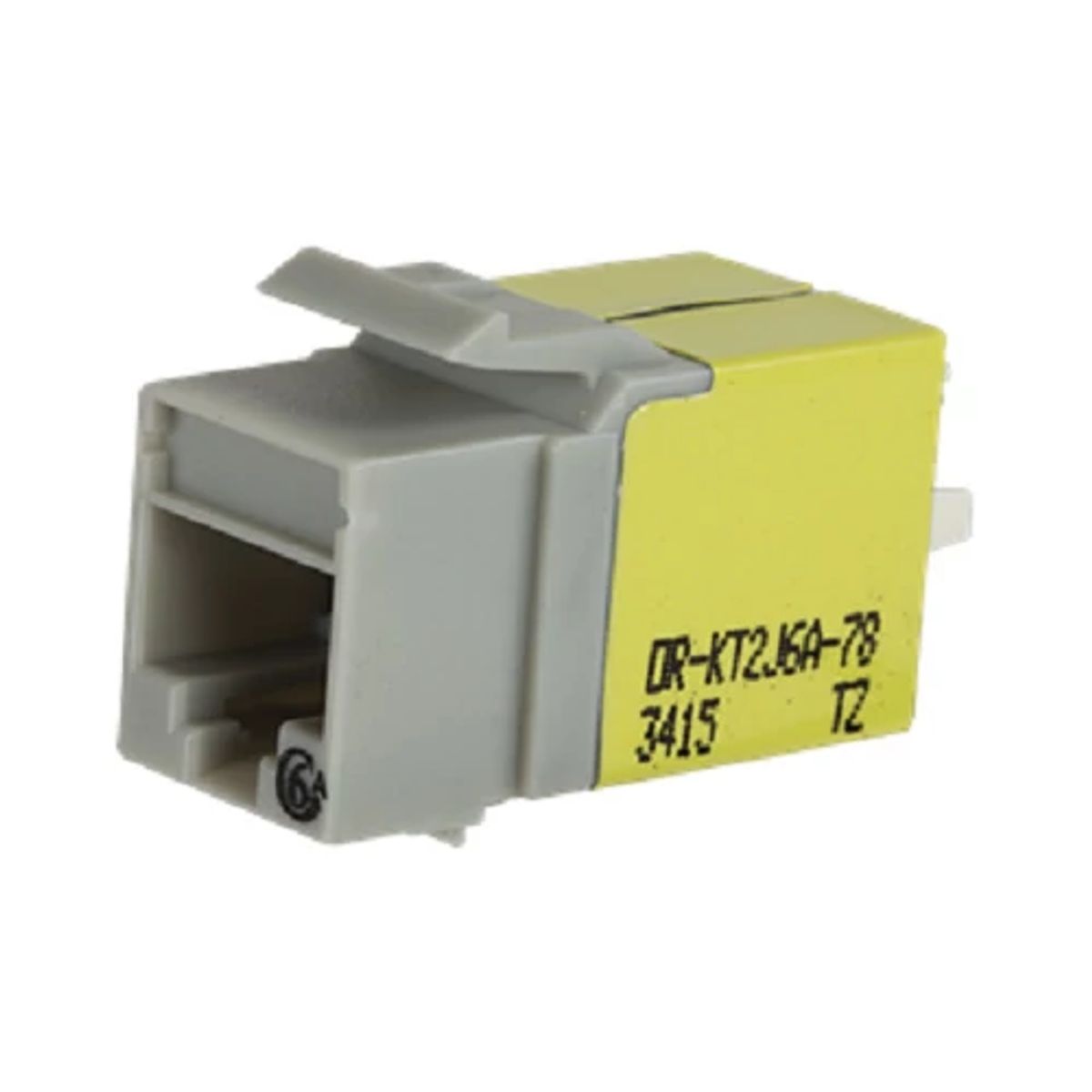 Legrand - Ortronics KT2J6A-78 | Jacks and Modules, Nickel Plating, Dark Grey, Cat 6A, 1-Port, T568A/B