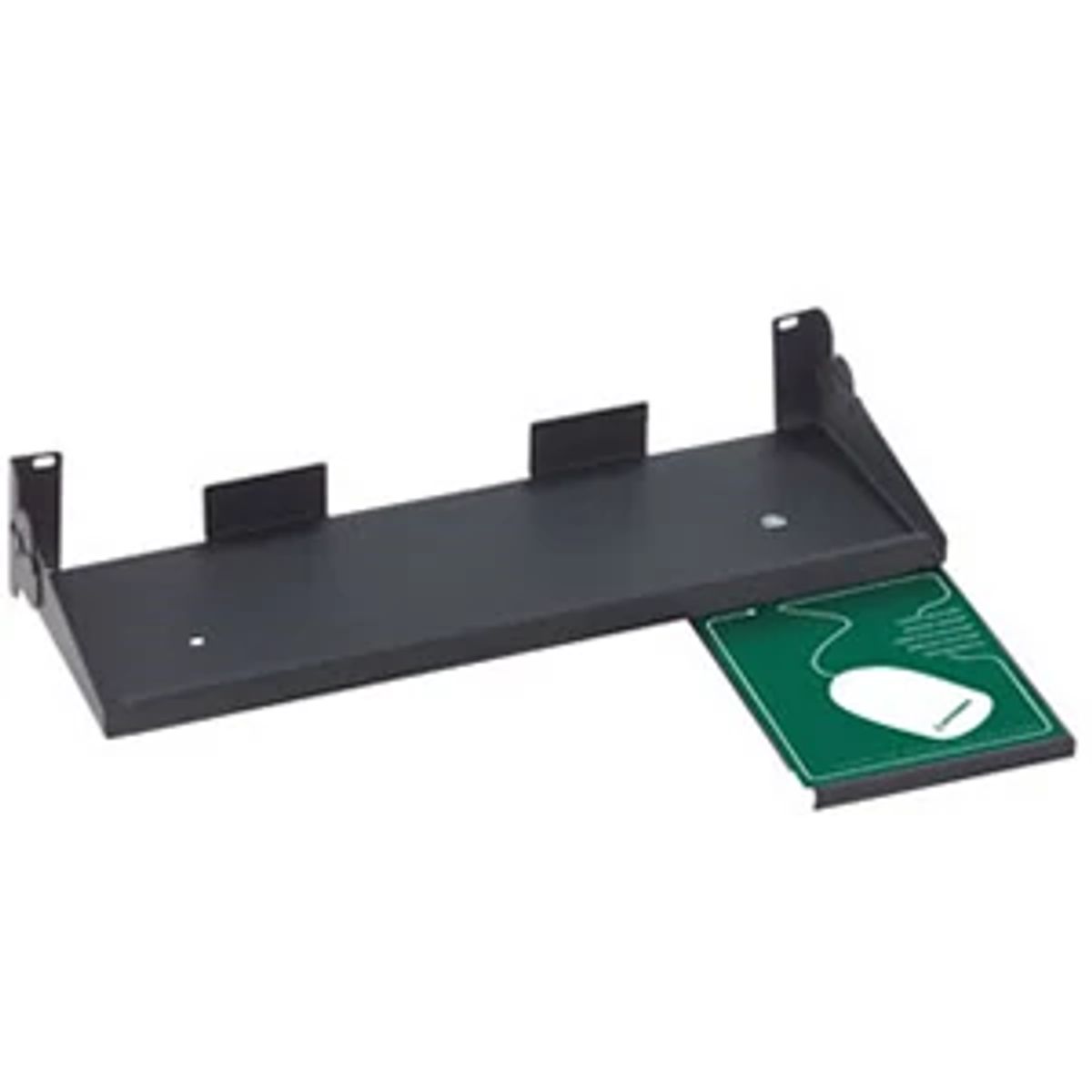 Legrand - Ortronics KTF-19-DR | Fold-up Keyboard Tray, Steel, Rack Mount, 2 RU, Solid, Black, 3.5 H x 20.38 W x 7.13 D in.