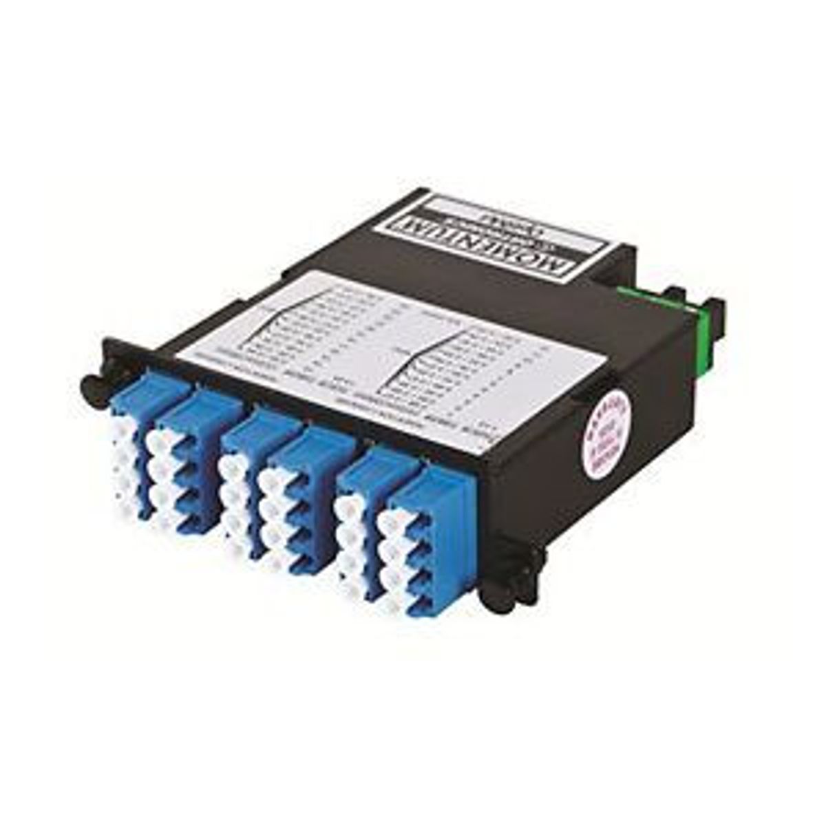 Legrand - Ortronics M4LCQ24-09C1B1 | 24-Fiber OS2 M4 Cassette with 24 LC Quad Adapters to 2 MPO (M), Tier 1, Method B, Far End