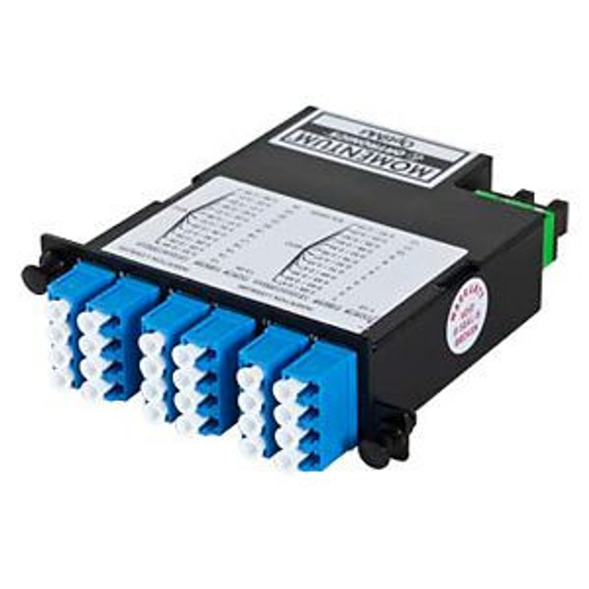 Legrand - Ortronics M4LCQ24-09 | Momentum 2 Cassette SM, 24-Fibers LC Quad, 2-MPO Duplex, Aqua