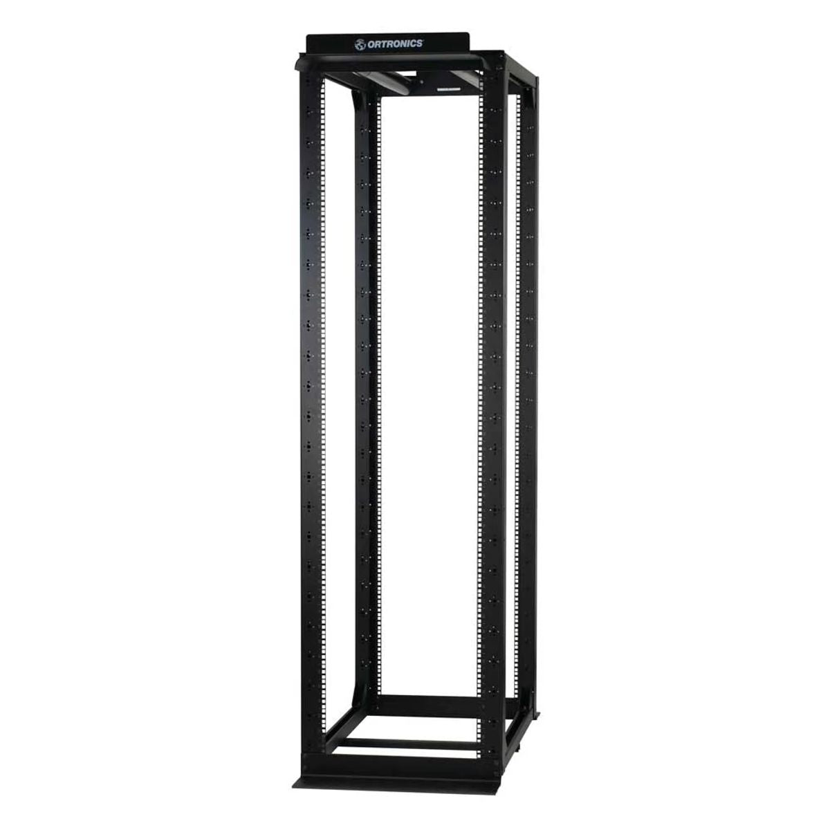 Legrand - Ortronics MM20742ADJ12-B | Post Rack, Network Rack, Floor, 45 RU, 85.25 in. H, 23.75 in. W, 52 in. D, Black