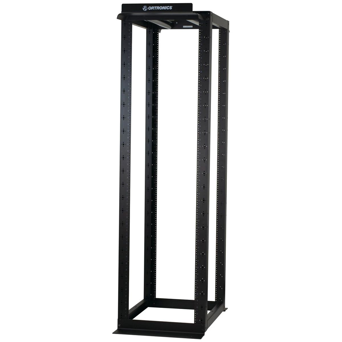 Legrand - Ortronics MM20830FXD38-B | Mighty MO 20, 4-Post Rack, 51 RU, 30 in. D Channel, 2000 lb. Load Capacity, Black, 98 H x 23.75 W x 40 D in.