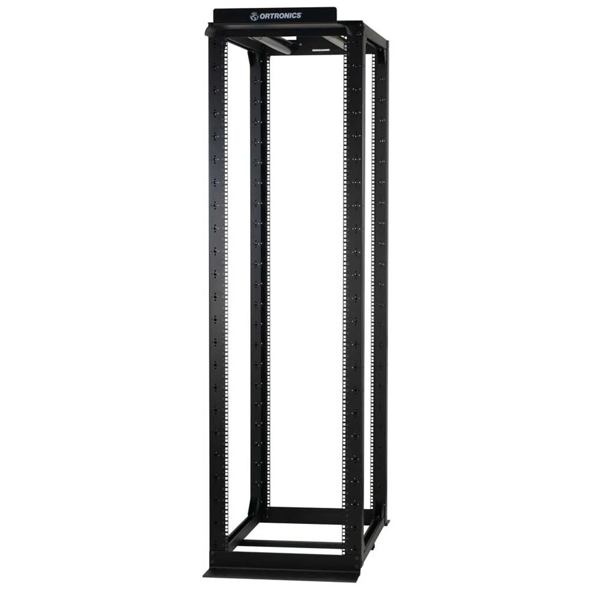 Legrand - Ortronics MM20836ADJ12-B | Mighty MO 20, 4-Post Adjustable Rack, #12-24 Tape, 51 RU, 36 in. D Channel, Black, 98 H x 23.75 W x 46 D in.