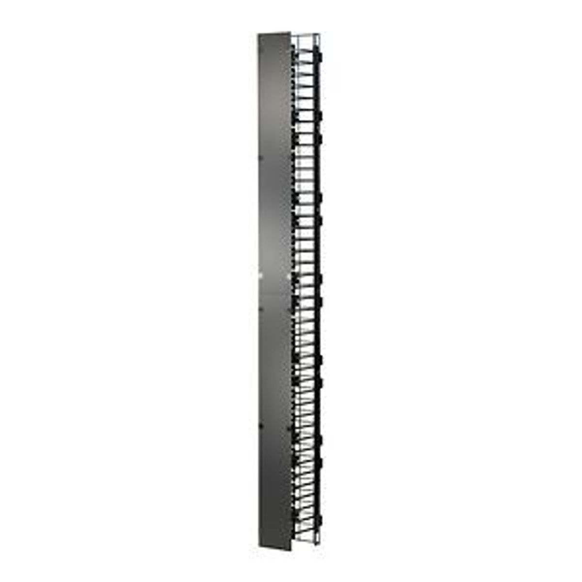 Legrand - Ortronics MM20VMS706-B | Mighty MO 20 Cable Manager with Split Covers, Vertical, Black, 6 W x 8.6 in. D