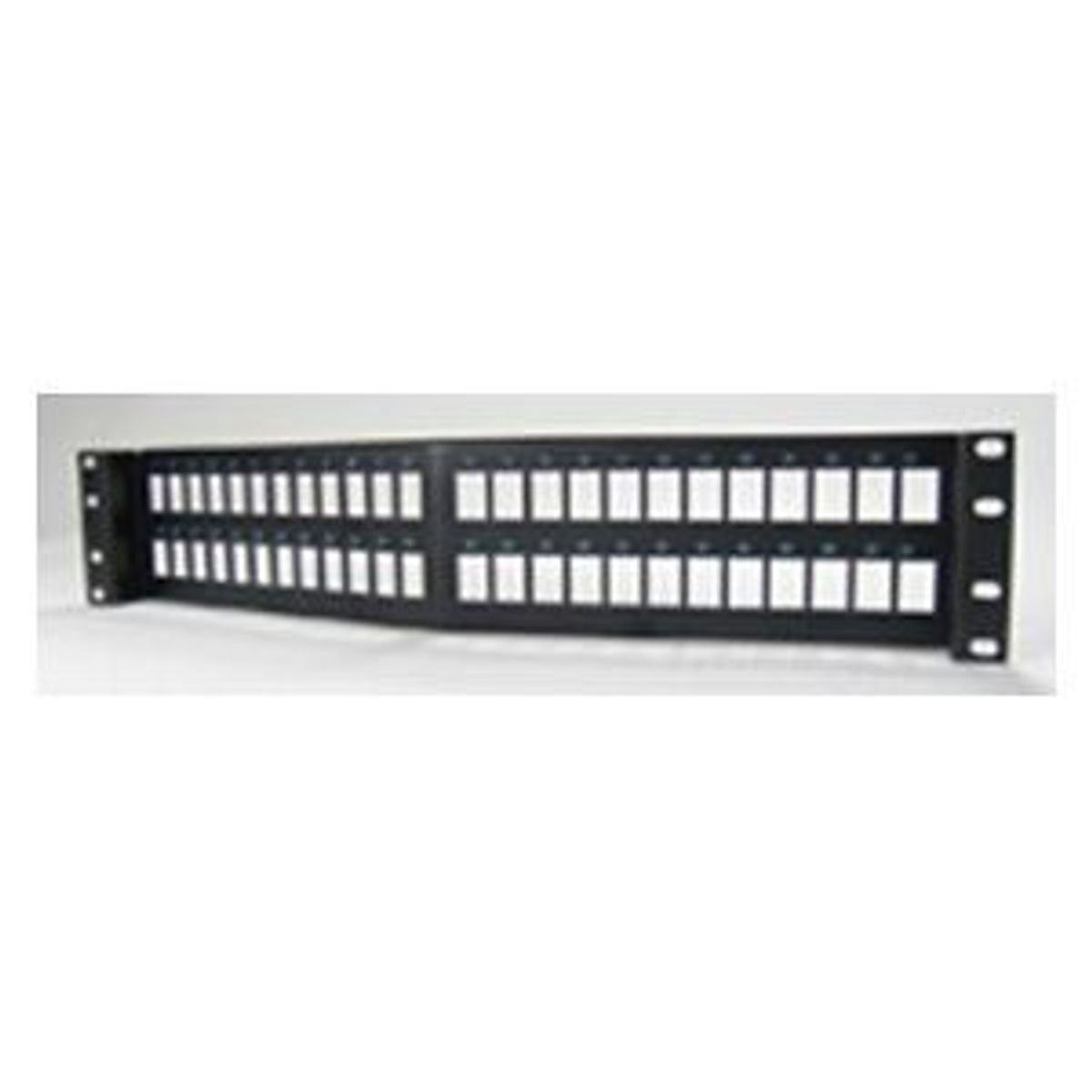 Legrand - Ortronics PHAPJU48 | Clarity Angled Unloaded Rear-Load Jack Panel, 48-Port