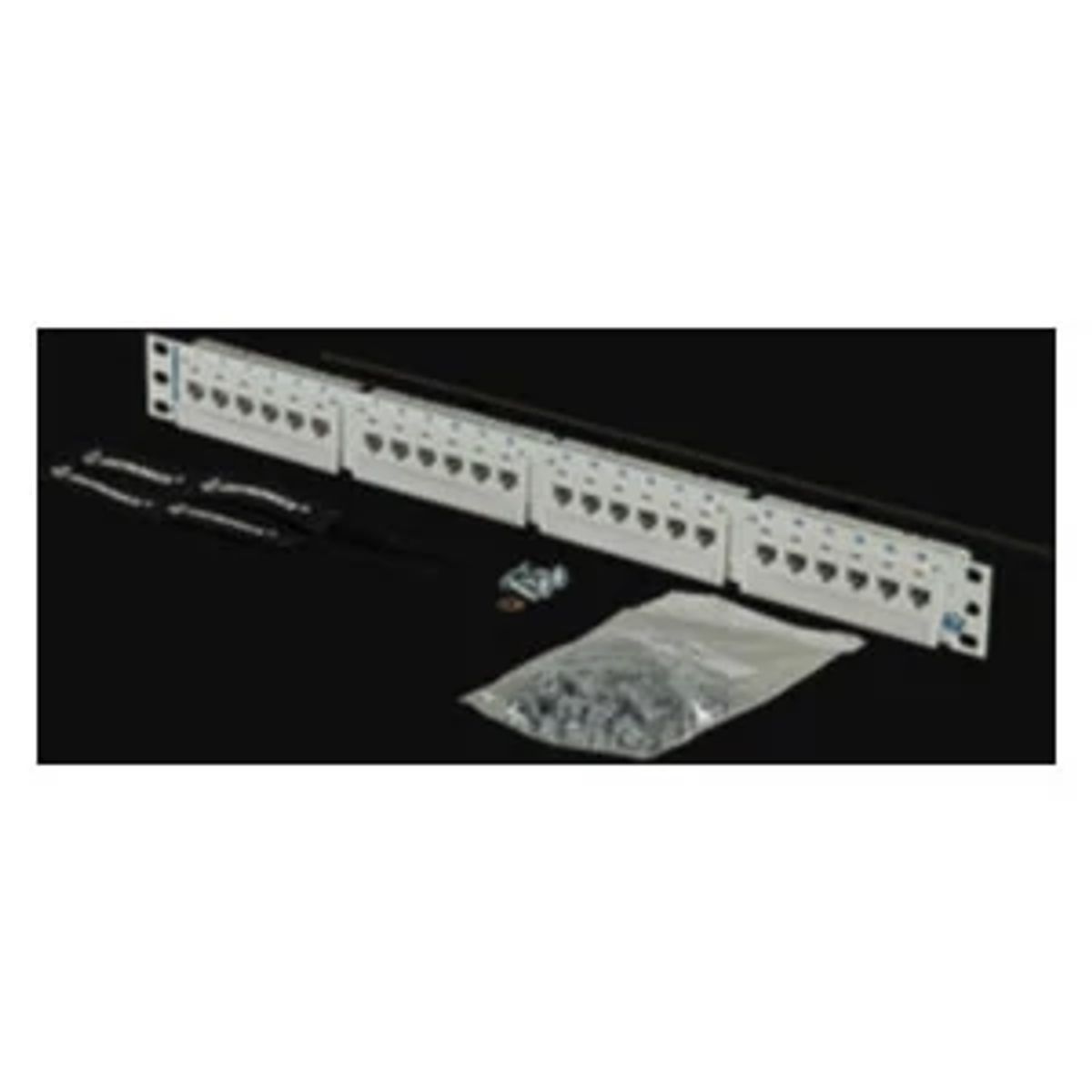 Legrand - Ortronics PHD6AU24-W | Clarity Patch Panel, Cat 6A, 24-Port, 1 RU, White, 1.75 H x 19 W x 1.4 D in.