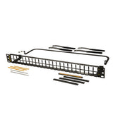 Legrand - Ortronics PHDHJU24 | HDJ Series Unloaded Flat Panel, 24-Port, 1 RU, Black
