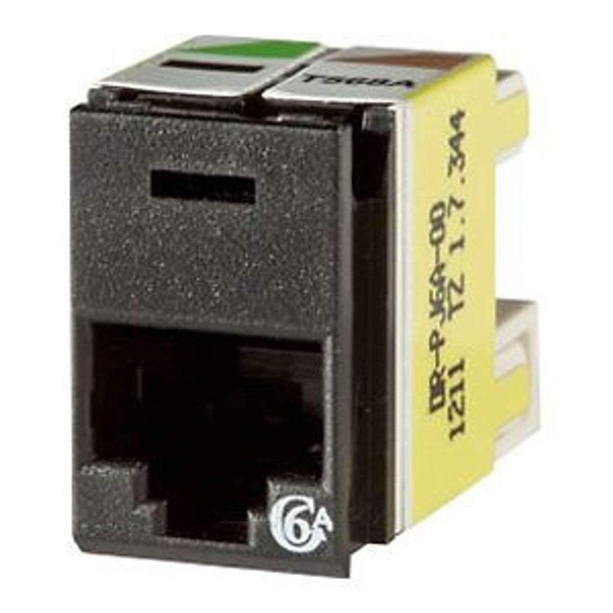 Legrand - Ortronics PJ6A-00 | Clarity Cat 6a Panel Jack - Rear Load, Black