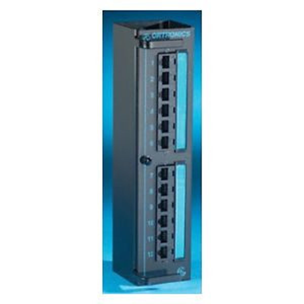 Legrand - Ortronics PMP612H | Clarity Cat 6 Mini Patch Panel, Hinged Mounting