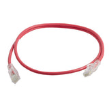 Legrand - Ortronics RDC61020-02 | CLARITY Cat 6A, PVC, 28 AWG UTP, Stranded, 4-Pair, RJ-45 to RJ-45, Copper Patch Cord with Modular Plug 20 ft., Red