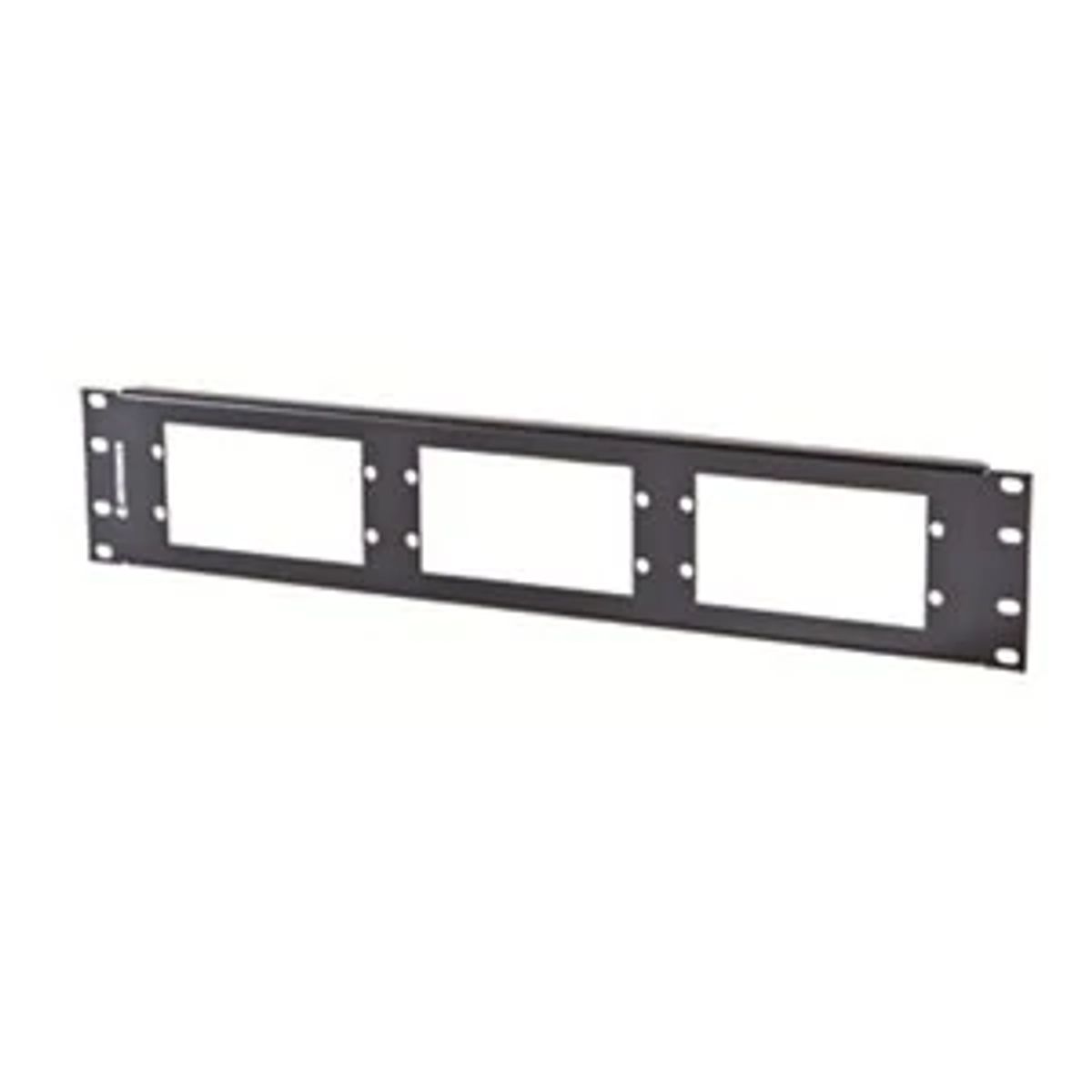 Legrand - Ortronics RFP02U | OptiMo Series, Raised Floor Fiber Patch Panel, 2 RU, 6-Adapter Panel, 2 x 2 ft. Underfloor Box, 19 W in.