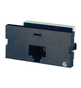 Legrand - Ortronics S21600-00 | Series II Cat 6 Jack, 1-Port, Black, Beryllium Copper, Gold-Plated, Nickel-Plated