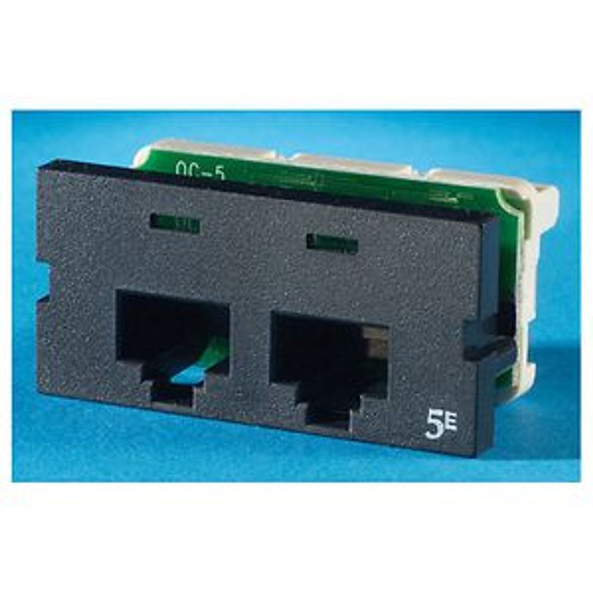 Legrand - Ortronics S225E00-00 | Series II, 2-Port, Cat 5e Jack, Black